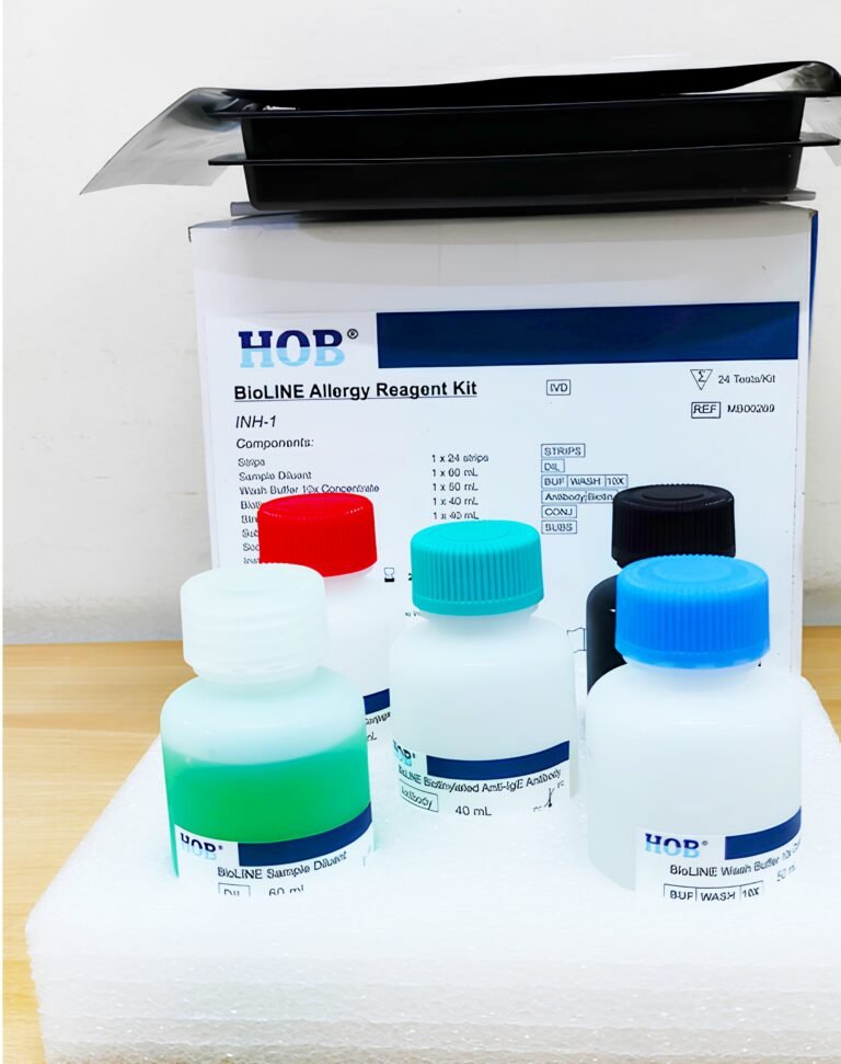 HOB BioLINE Allergy Reagent Kit: A Comprehensive Guide to Food and Inhalant Allergen Diagnosis Introducing by AmIndo Biologics.